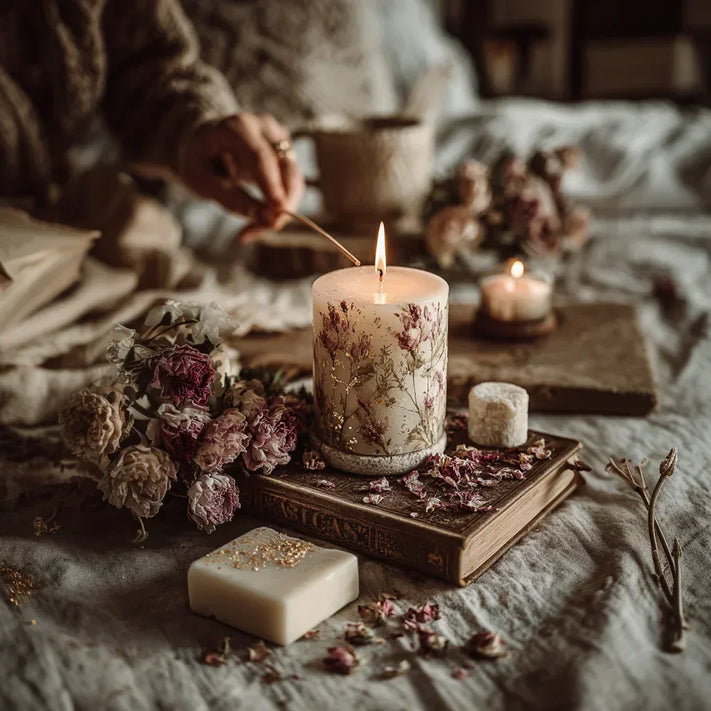 Bougies cire d'abeille naturelle Essences Agape