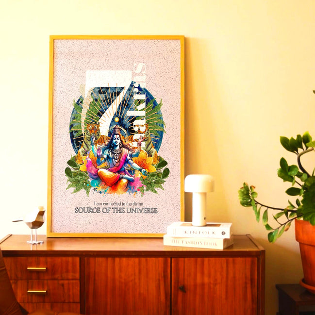 Affiche Chakras, poster spirituel imprimable, art yoga affirmation - Essences Agape 55184293