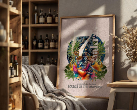 Affiche Chakras, poster spirituel imprimable, art yoga affirmation - Essences Agape 70446690