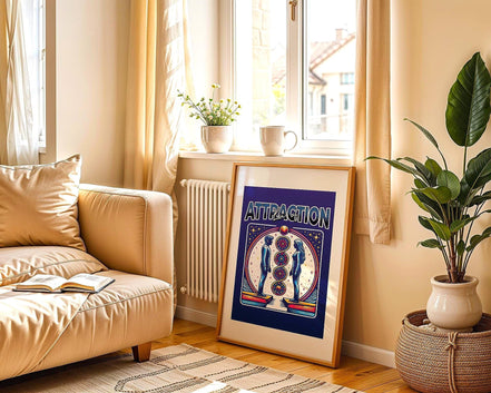 Affiche Loi de l’attraction, poster spirituel, astrologie spirituel Essences Agape