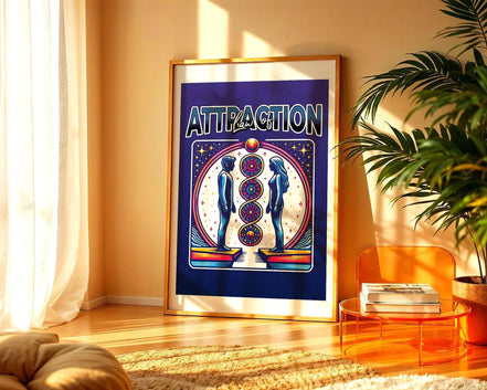 Affiche Loi de l’attraction, poster spirituel, astrologie spirituel Essences Agape