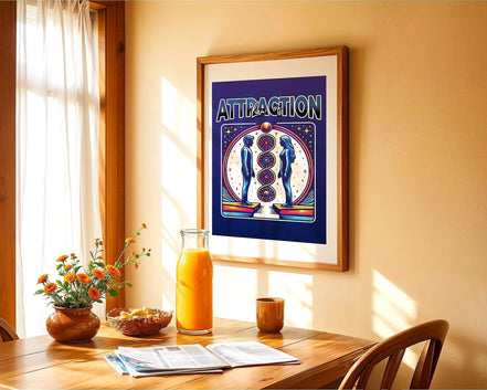 Affiche Loi de l’attraction, poster spirituel, astrologie spirituel Essences Agape