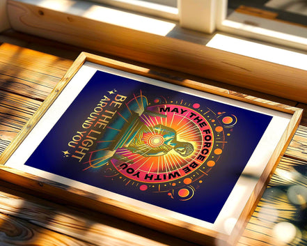 Affiche May the Force Be With You, poster spirituel, motivation divin - Essences Agape 70816116