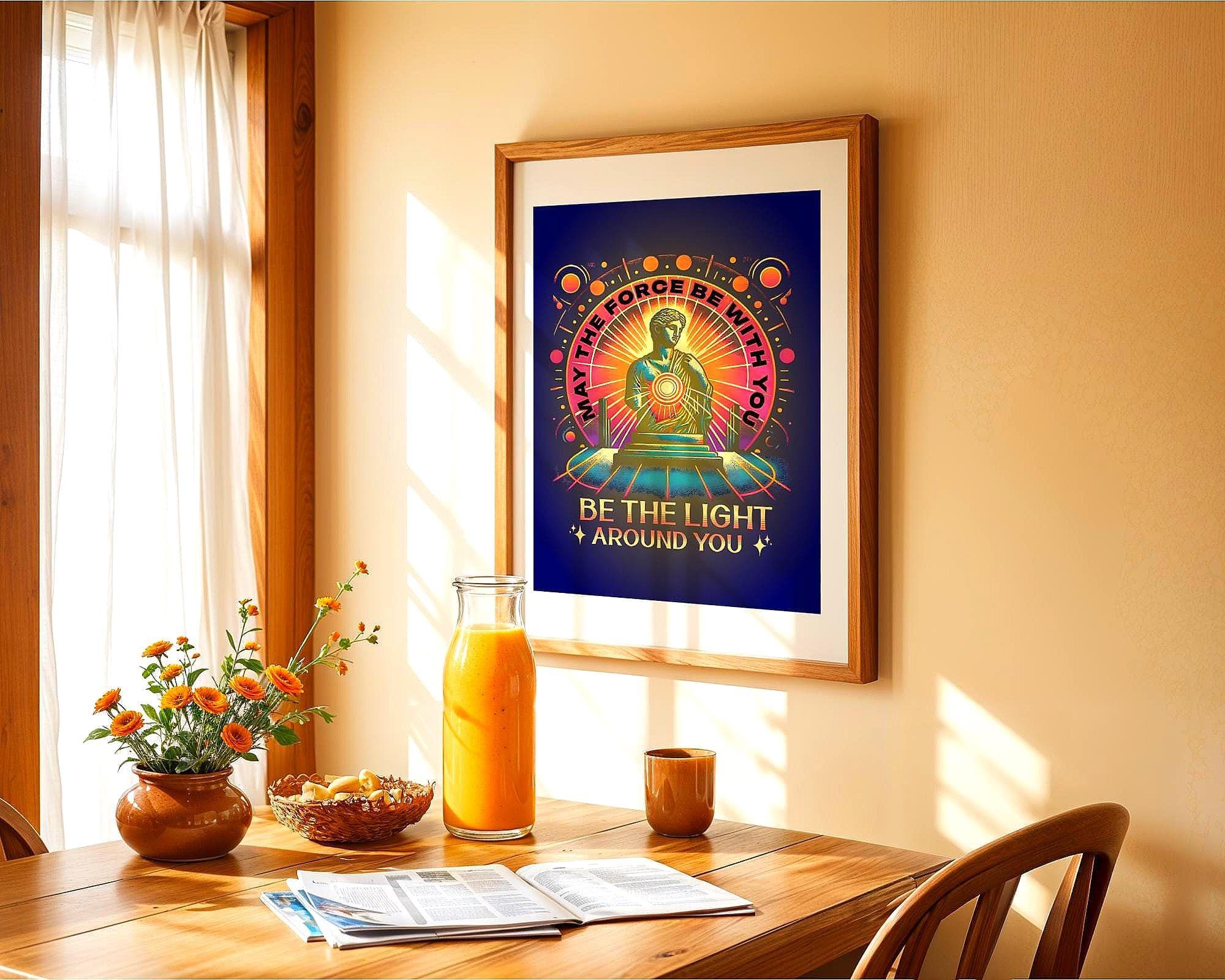 Affiche May the Force Be With You, poster spirituel, motivation divin - Essences Agape 95410179