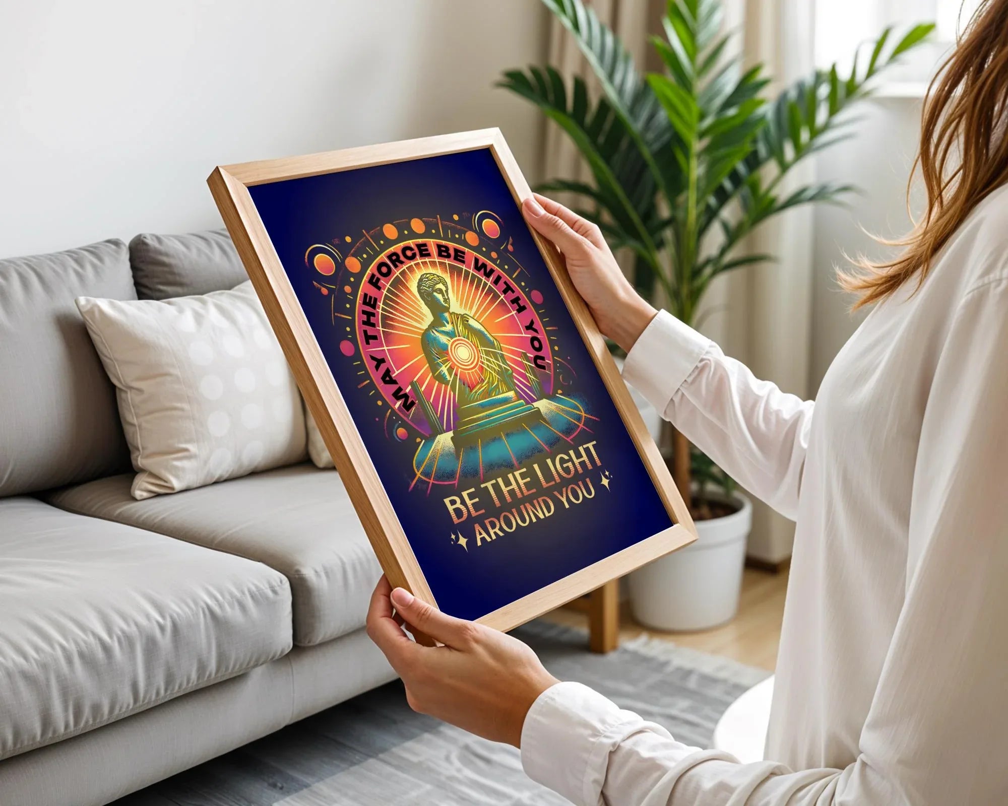 Affiche May the Force Be With You, poster spirituel, motivation divin - Essences Agape 7661007