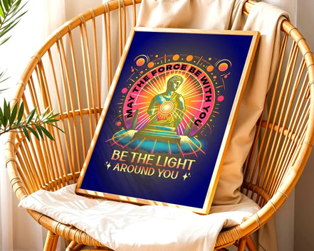 Affiche May the Force Be With You, poster spirituel, motivation divin - Essences Agape 62318200