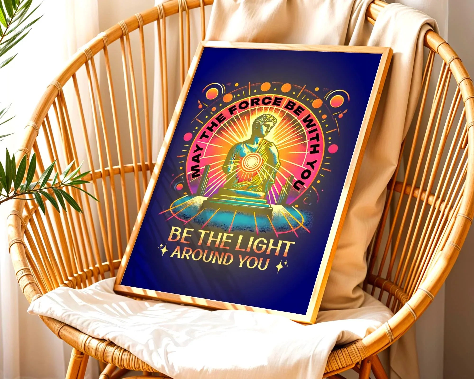 Affiche May the Force Be With You, poster spirituel, motivation divin - Essences Agape 62318200