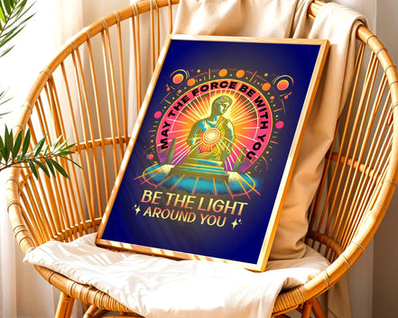 Affiche May the Force Be With You, poster spirituel, motivation divin - Essences Agape 62318200
