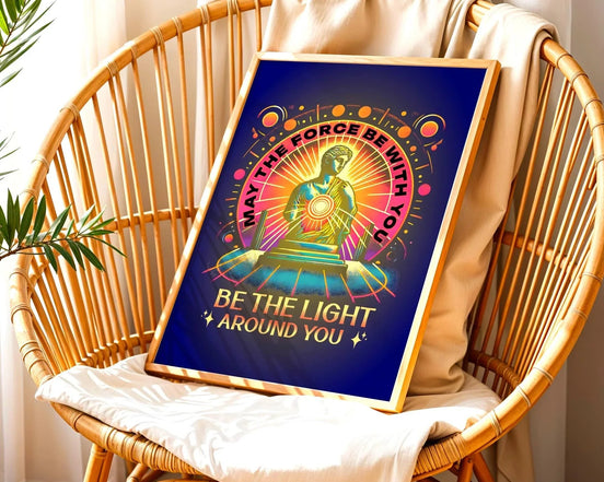 Affiche May the Force Be With You, poster spirituel, motivation divin - Essences Agape 62318200
