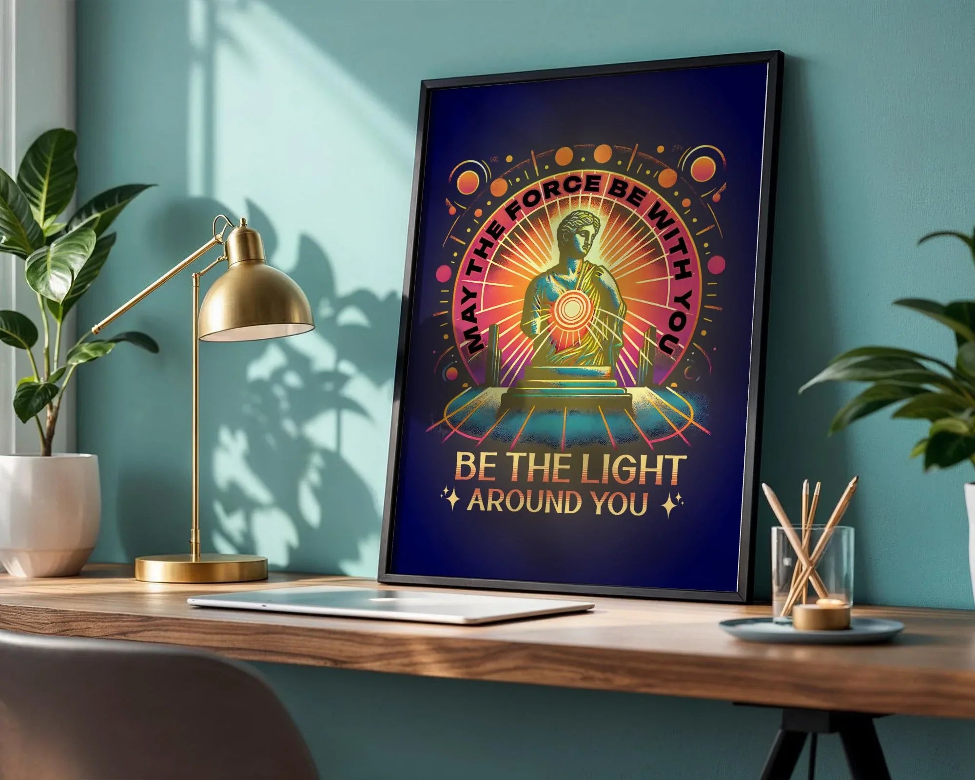 Affiche May the Force Be With You, poster spirituel, motivation divin - Essences Agape 58549739