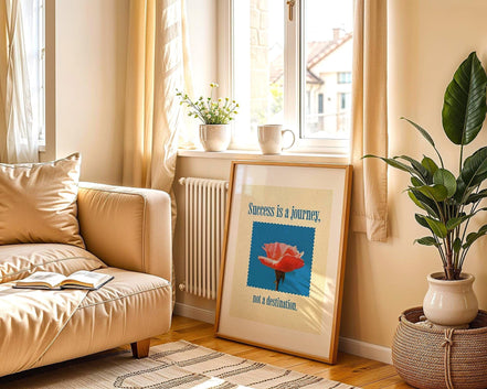 Affiche Success is a Journey, poster motivation, art de la réussite - Essences Agape 78183298