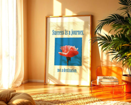 Affiche Success is a Journey, poster motivation, art de la réussite - Essences Agape 87668641