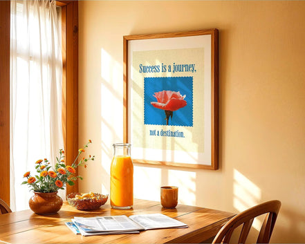 Affiche Success is a Journey, poster motivation, art de la réussite - Essences Agape 69192443