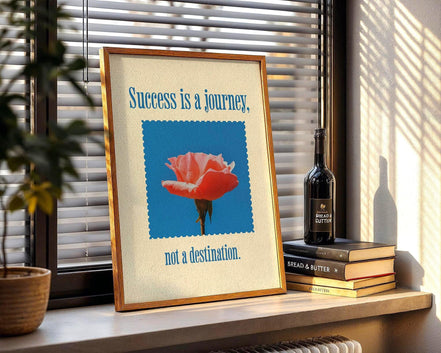 Affiche Success is a Journey, poster motivation, art de la réussite - Essences Agape 14742257