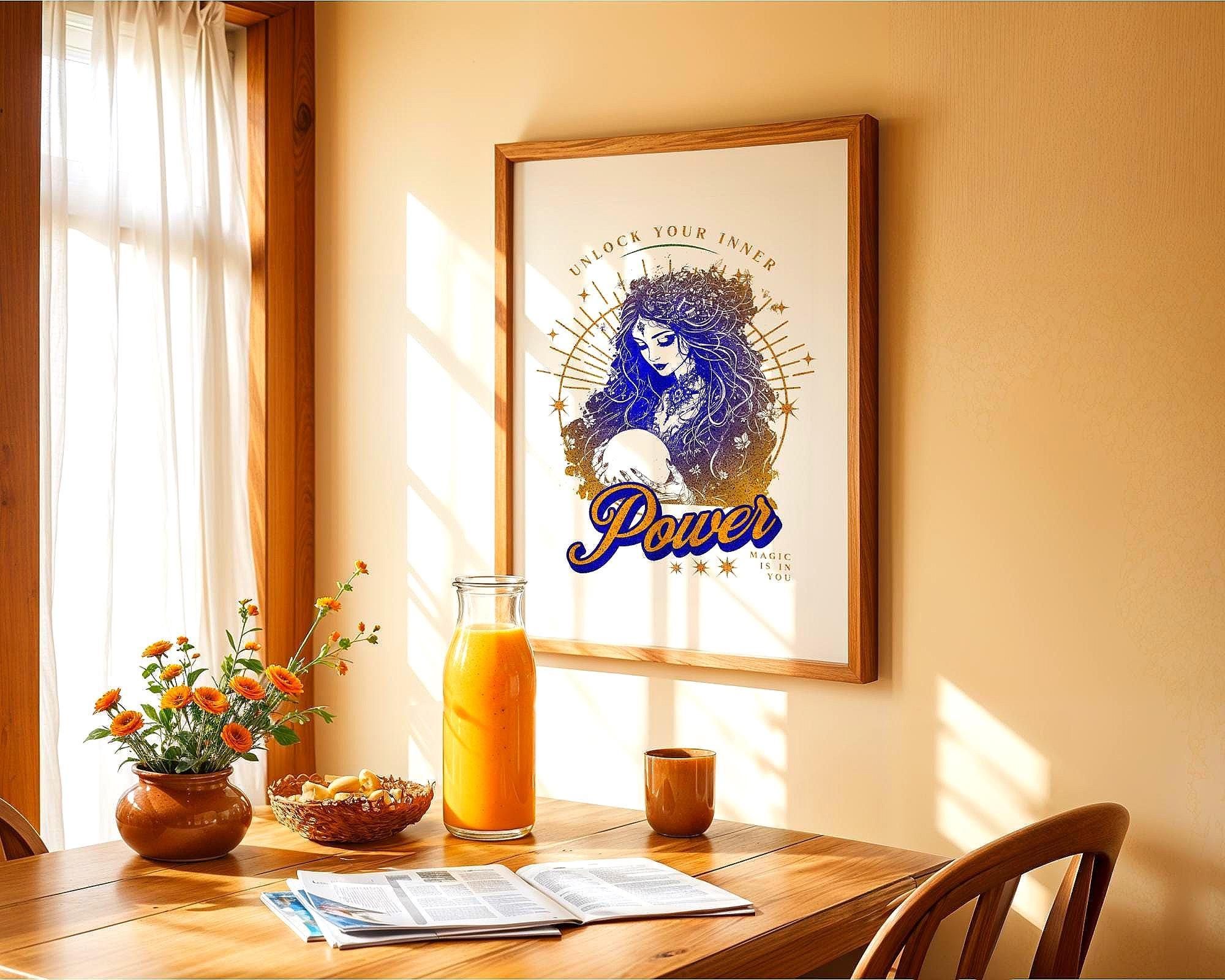 Affiche affirmation quotidienne, poster magie, spirituel, astrologie - Essences Agape 21570231