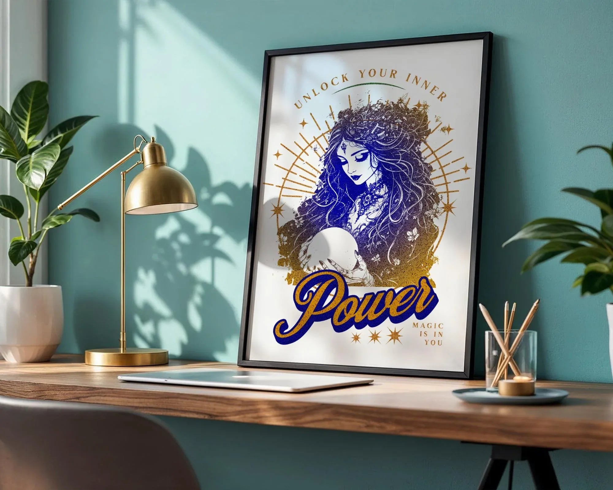 Affiche affirmation quotidienne, poster magie, spirituel, astrologie - Essences Agape 21600255