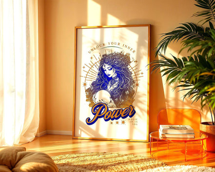 Affiche affirmation quotidienne, poster magie, spirituel, astrologie - Essences Agape 26249071