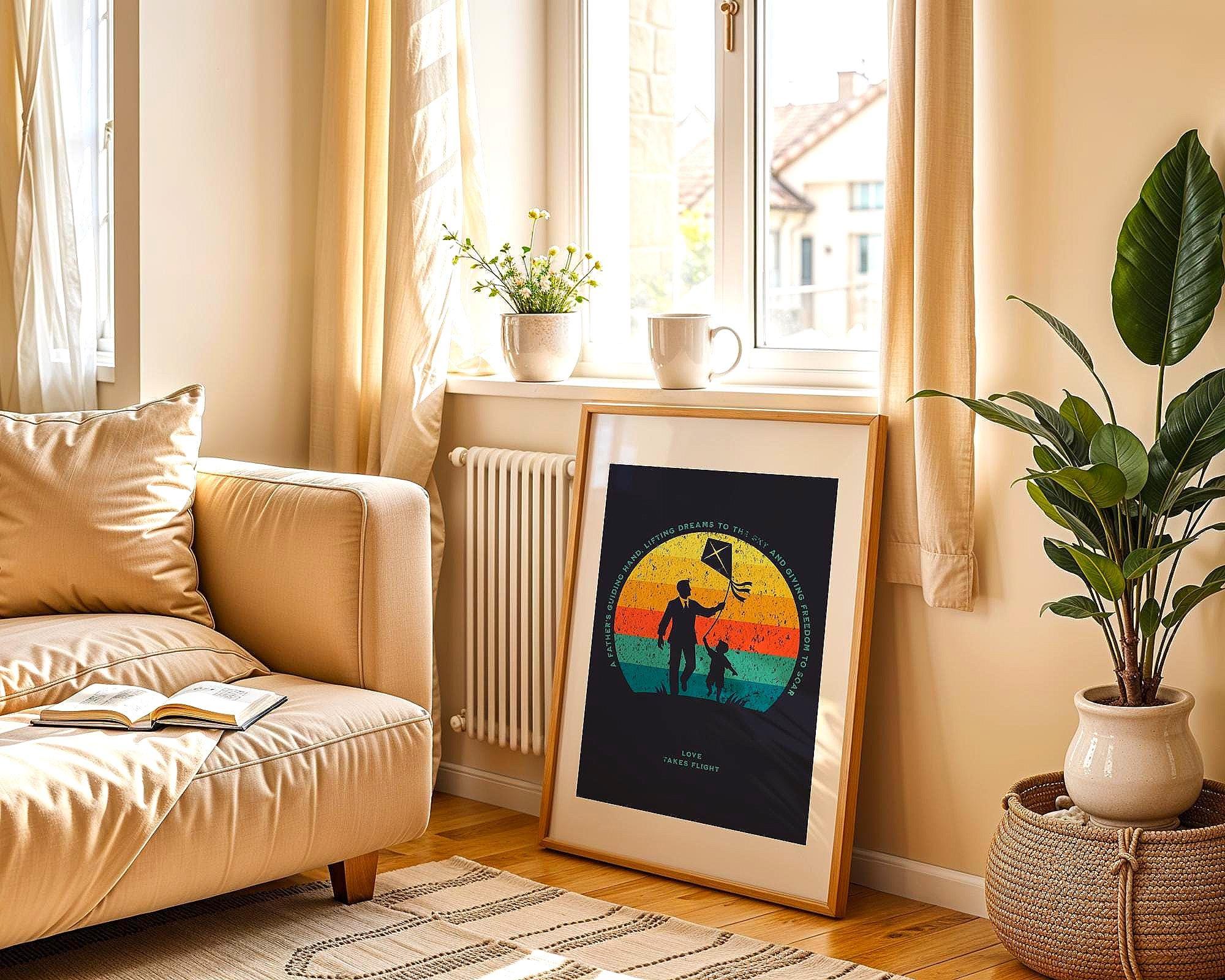 Affiche amour paternel, Poster chrétien religieux, affirmation Essences Agape