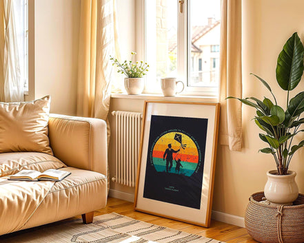 Affiche amour paternel, Poster chrétien religieux, affirmation Essences Agape