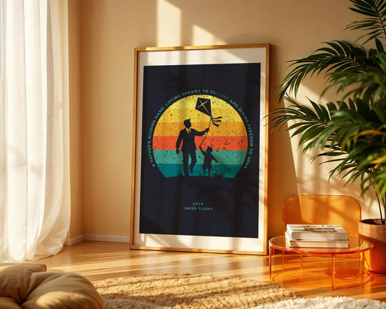 Affiche amour paternel, Poster chrétien religieux, affirmation Essences Agape