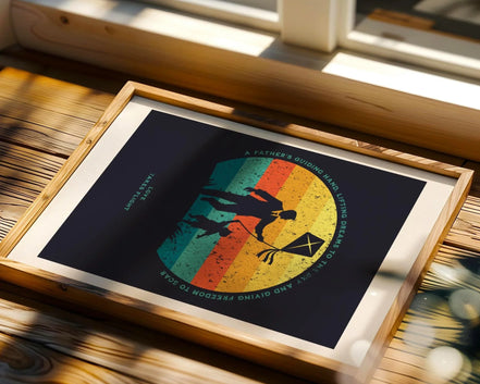 Affiche amour paternel, Poster chrétien religieux, affirmation Essences Agape