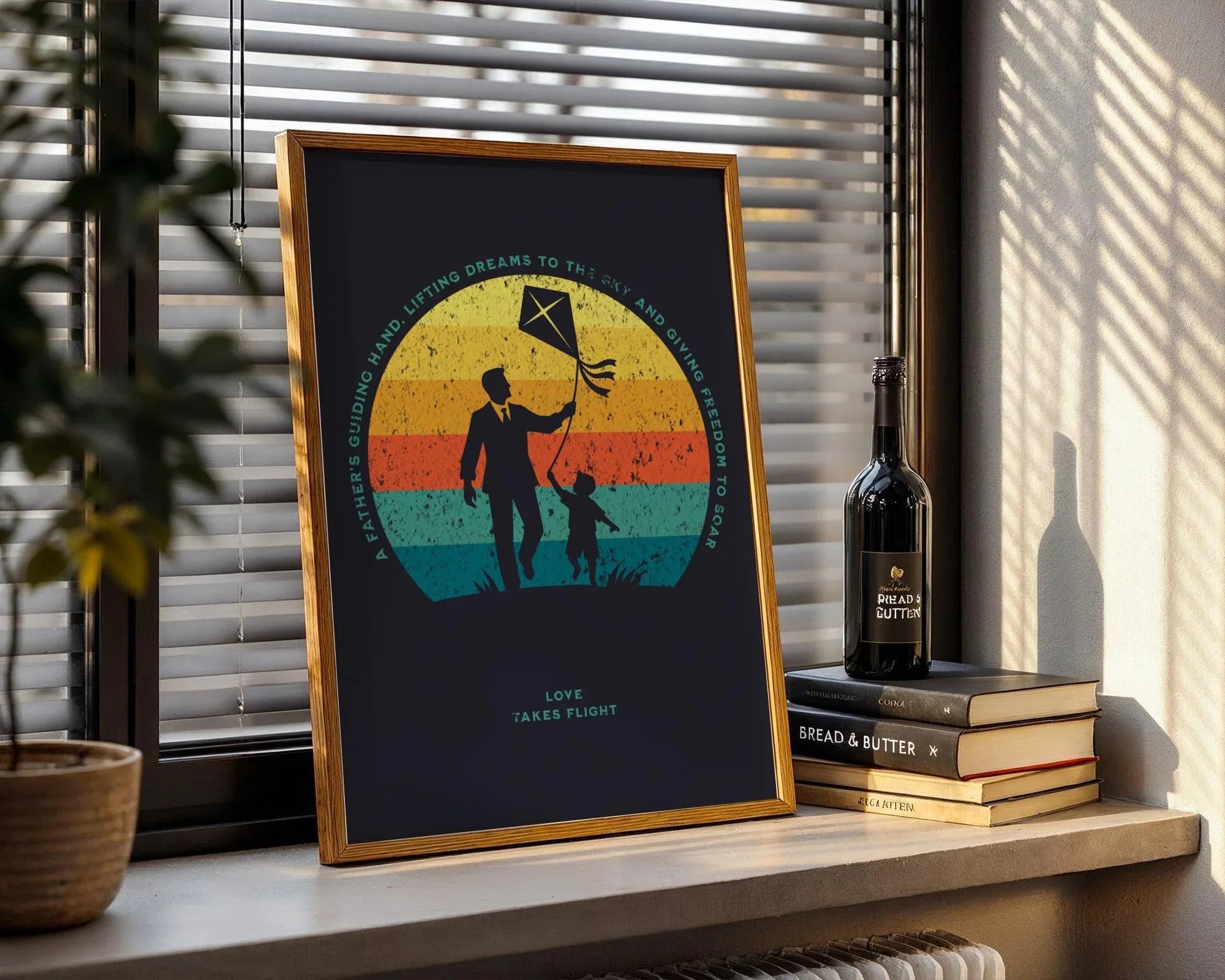 Affiche amour paternel, Poster chrétien religieux, affirmation Essences Agape