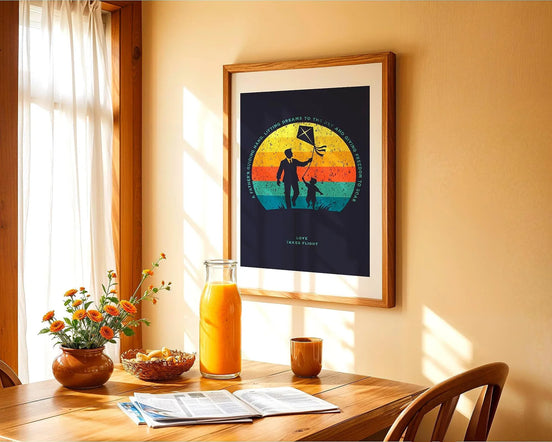 Affiche amour paternel, Poster chrétien religieux, affirmation Essences Agape