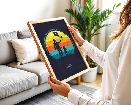 Affiche amour paternel, Poster chrétien religieux, affirmation Essences Agape