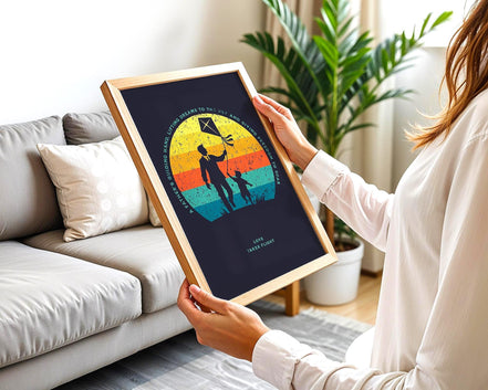 Affiche amour paternel, Poster chrétien religieux, affirmation Essences Agape