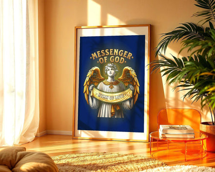 Affiche chrétien religieux, poster ange, art spirituel, message divin Essences Agape
