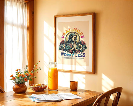 Affiche chrétien religieux, poster spirituel, cadeau prière, art foi - Essences Agape 57736954