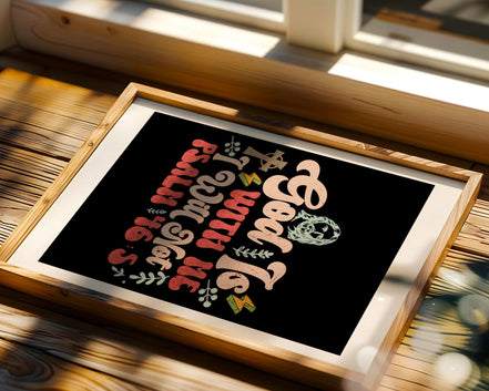 Affiche chrétienne citation, poster foi, religieux, cadeau biblique - Essences Agape 75659218