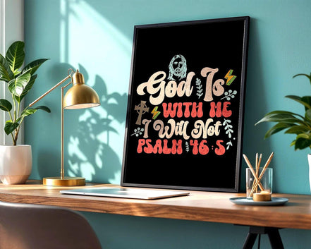 Affiche chrétienne citation, poster foi, religieux, cadeau biblique - Essences Agape 8623912