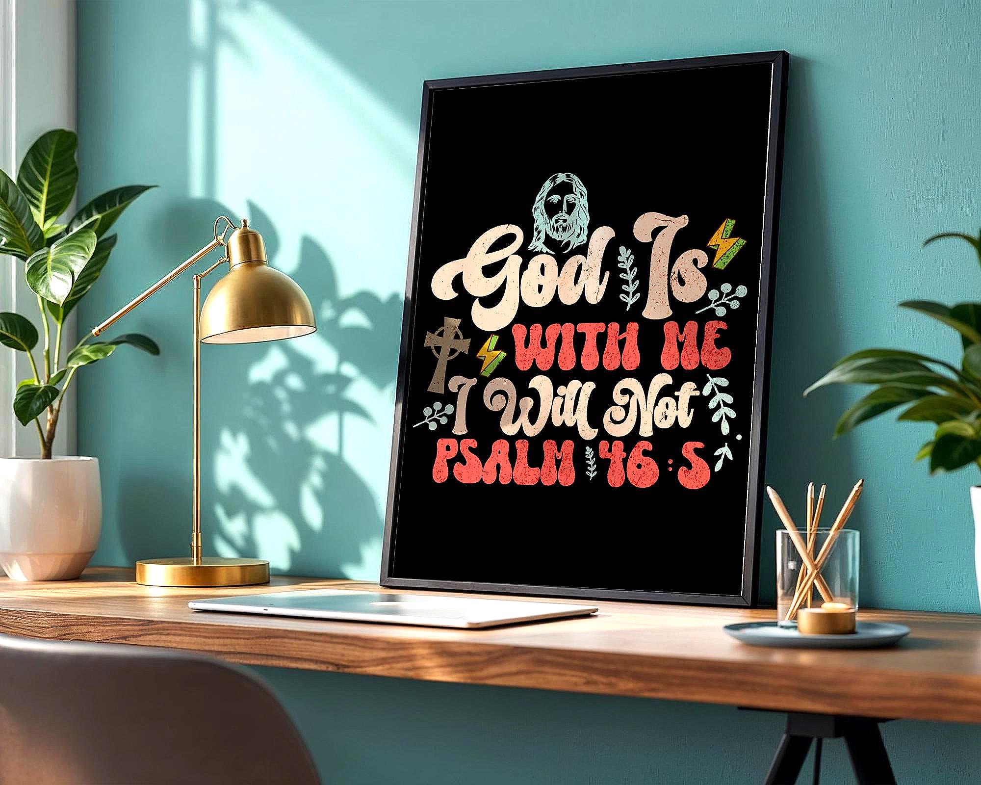 Affiche chrétienne citation, poster foi, religieux, cadeau biblique - Essences Agape 8623912