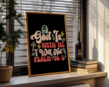 Affiche chrétienne citation, poster foi, religieux, cadeau biblique - Essences Agape 69885844