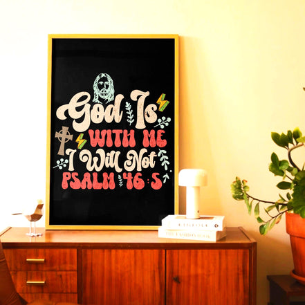 Affiche chrétienne citation, poster foi, religieux, cadeau biblique - Essences Agape 41446686