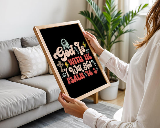 Affiche chrétienne citation, poster foi, religieux, cadeau biblique - Essences Agape 48690392