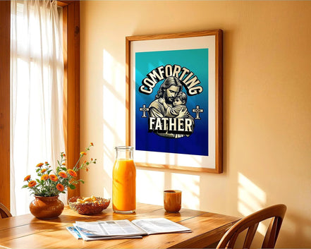 Affiche chrétienne dieu, art religieux, père enfant, poster spirituel - Essences Agape 81005190