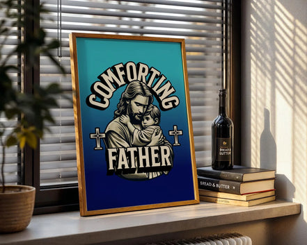 Affiche chrétienne dieu, art religieux, père enfant, poster spirituel - Essences Agape 83131815