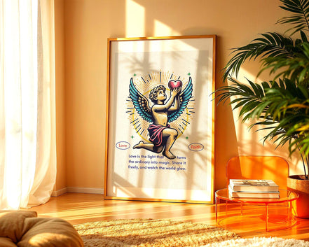 Affiche chrétienne religieux, poster spirituel, art divin, bien-être - Essences Agape 52437290