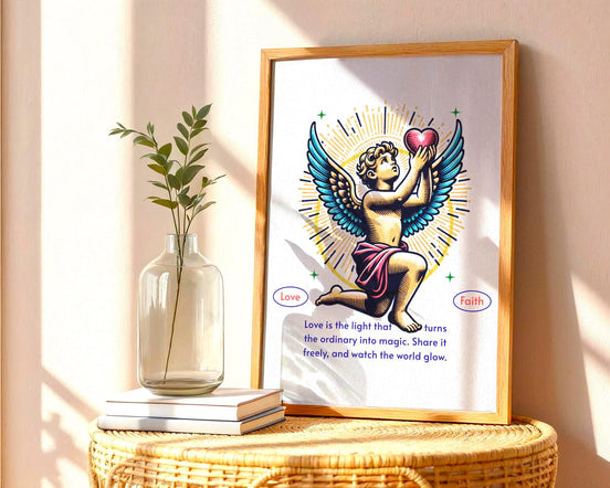 Affiche chrétienne religieux, poster spirituel, art divin, bien-être - Essences Agape 34970425