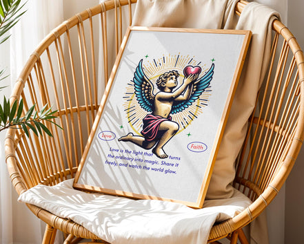 Affiche chrétienne religieux, poster spirituel, art divin, bien-être - Essences Agape 33251509