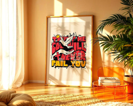 Affiche confiance en soi, art spirituel, affiche foi en Dieu, amour dieu Essences Agape