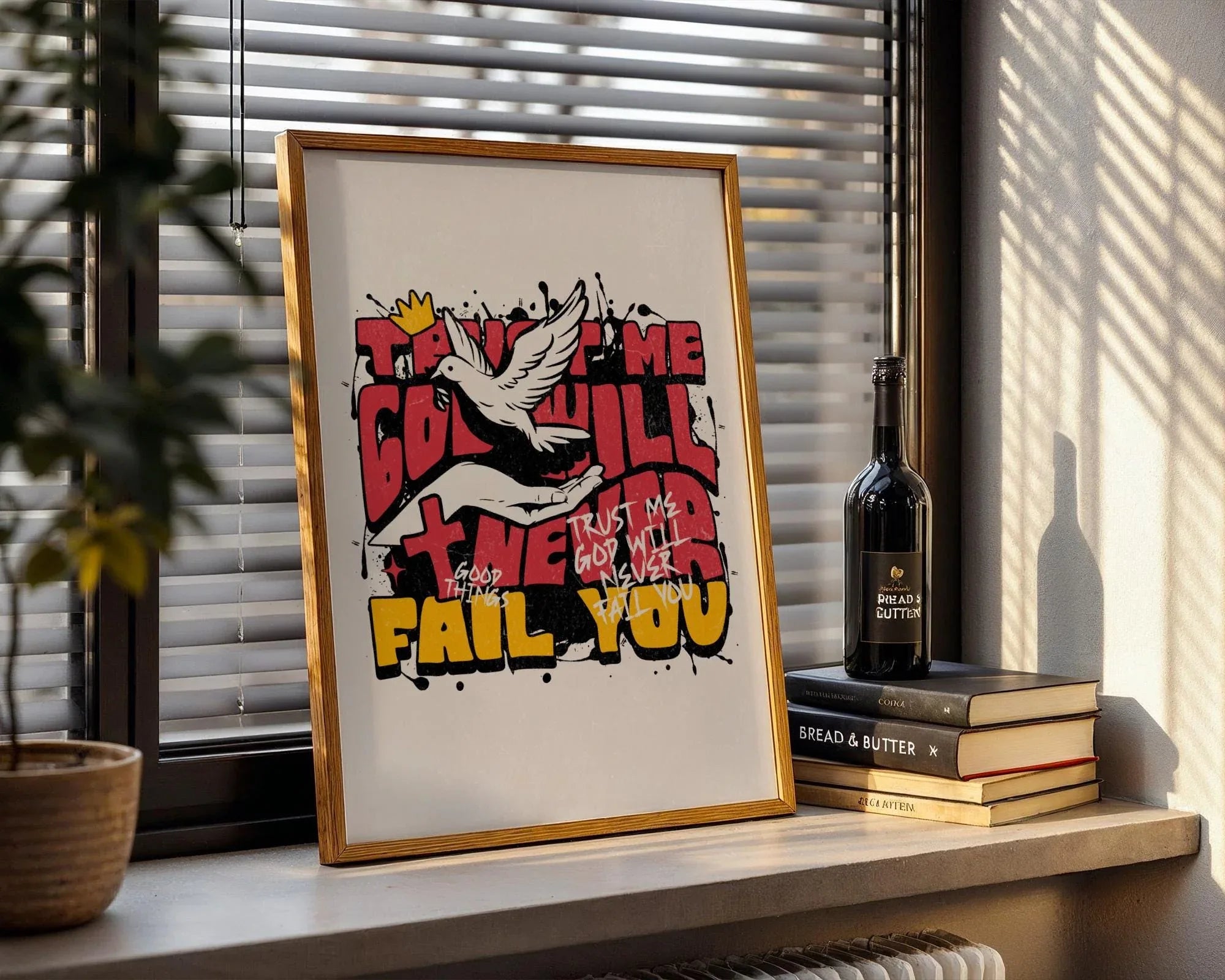 Affiche confiance en soi, art spirituel, affiche foi en Dieu, amour dieu Essences Agape