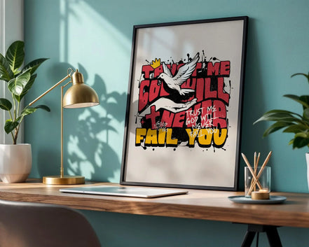 Affiche confiance en soi, art spirituel, affiche foi en Dieu, amour dieu Essences Agape