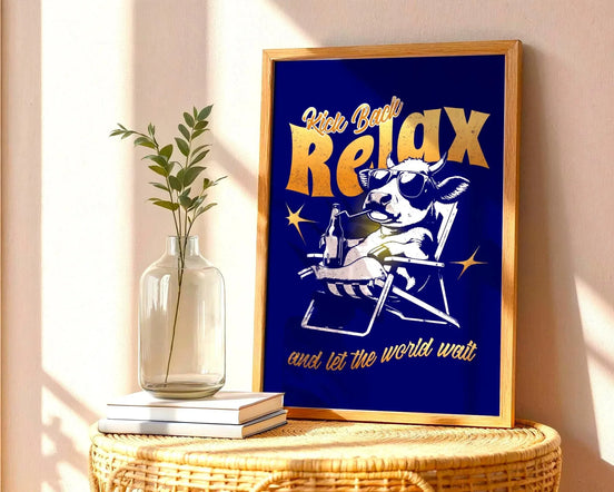 Affiche détente, art de la sérénité, affiche relaxation, affirmation - Essences Agape 41151062