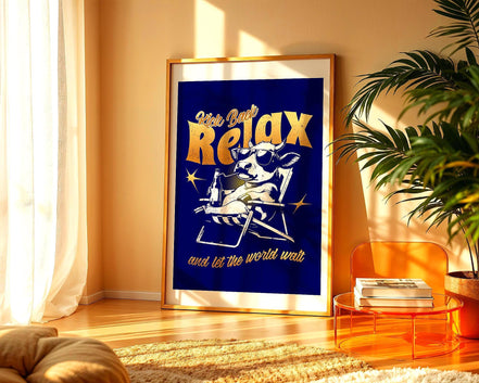 Affiche détente, art de la sérénité, affiche relaxation, affirmation - Essences Agape 13463954