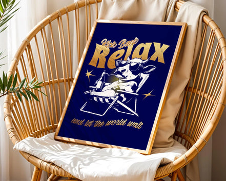 Affiche détente, art de la sérénité, affiche relaxation, affirmation - Essences Agape 77592196