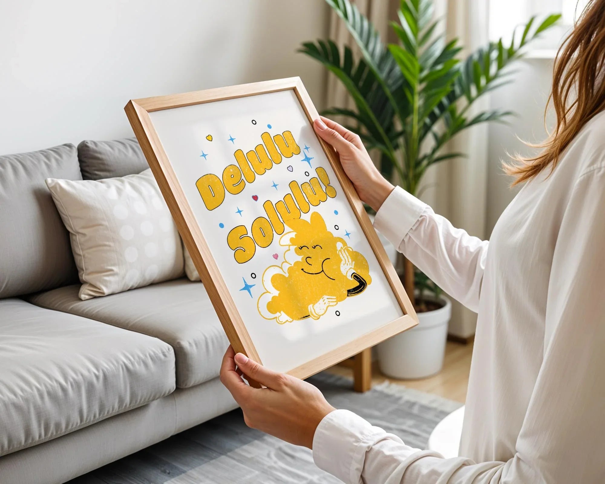 Affiche développement personnel, art dessin animé, positive, zen - Essences Agape 69943614