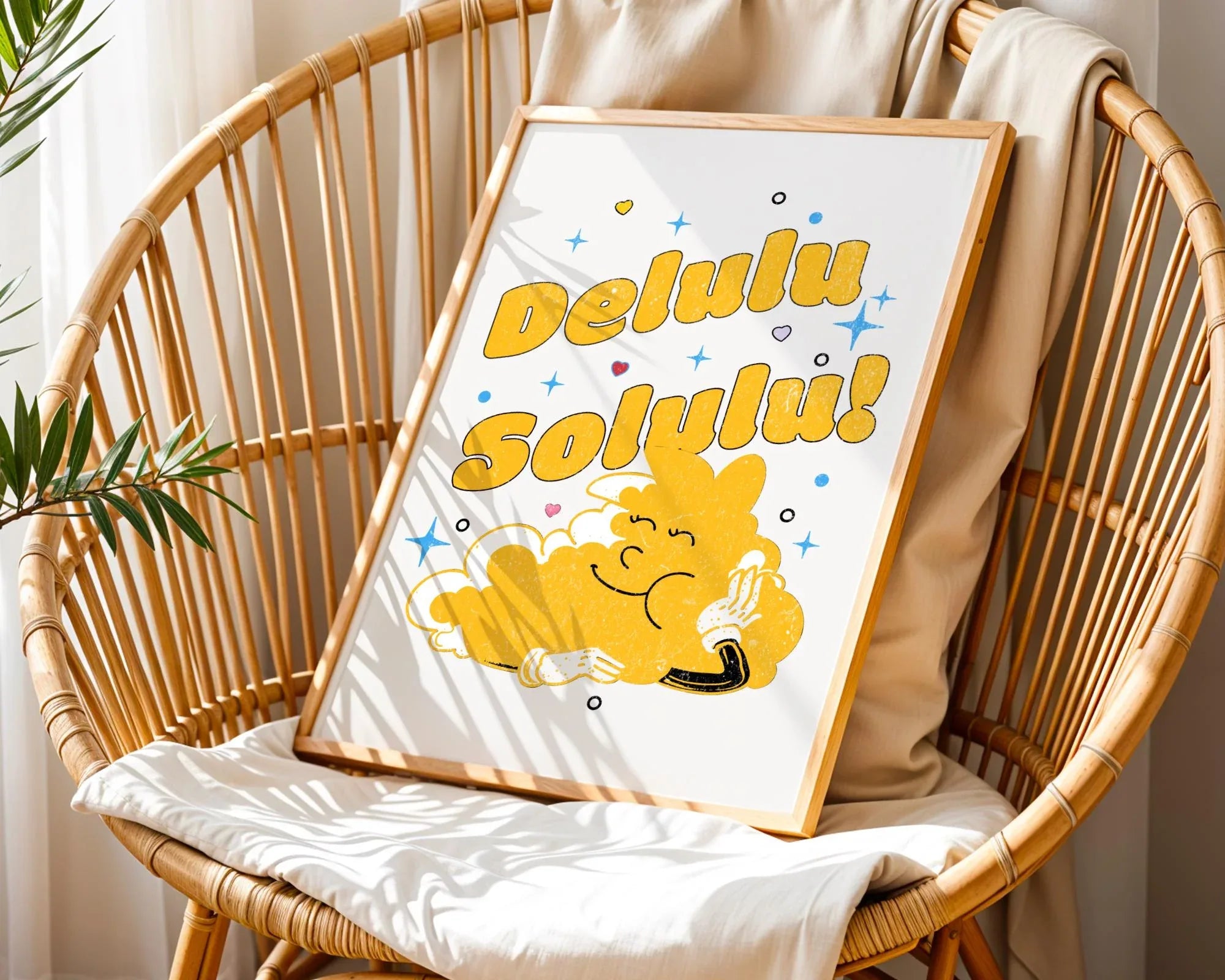 Affiche développement personnel, art dessin animé, positive, zen - Essences Agape 96227092